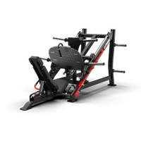 Máquina de prensa de piernas ajustable QLI FITNESS comercial con carga de placas, modelo QPLP105, construcción de acero, capacidad de seguridad de 450 kg
