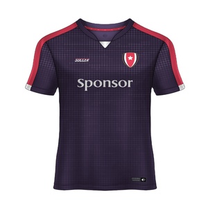 ชุดเสื้อฟุตบอลย้อนยุคแบบสั่งทำพิเศษ ชุดทีมฟุตบอล ผ้าโพลีเอสเตอร์ 100% ระบายอากาศได้ดี แห้งเร็ว น้ำหนักเบา สำหรับผู้ใหญ่ 男女兼用 - Product Image 3