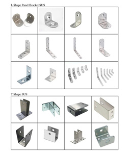 Raccords de cabine durables en acier inoxydable 304 avec pied réglable, ensemble de matériel solide pour accessoires de cloison de toilette publique WC - Product Image 6