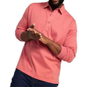 เสื้อสเวตเชิ้ตแขนยาวปักโลโก้ผู้ชาย สไตล์โปโล สำหรับฤดูใบไม้ผลิและฤดูใบไม้ร่วง แบบยูนิเซ็กส์ ทรงโอเวอร์ไซส์ สไตล์วินเทจ ล้างสีแบบแอซิดวอช  แบบเรียบๆ ไม่มีลาย - Product Image 4