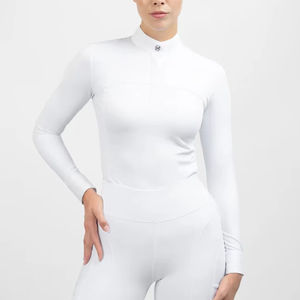 Camisas de competición para mujer, ligeras, de tela suave, cómodas, con diseño flexible para todos los niveles de equitación, elegantes camisas ecuestres para mujer. - Product Image 1