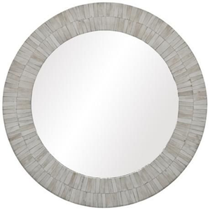 Miroir mural console en os incrusté fait main - Design rustique moderne, écologique, décoration de mariage et de maison, taille et couleur personnalisables - Product Image 1
