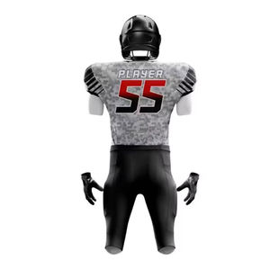 Ensembles de maillots de football unisexes pour adultes, nouveau design, personnalisables par impression par transfert thermique, football américain, grandes tailles, devant - Product Image 2