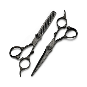 Ciseaux à cheveux droits en acier inoxydable de qualité professionnelle, outil de coupe de cheveux fins et précis pour barbiers et salons de beauté - Product Image 6