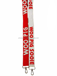 Go Frogs Correa con cuentas bordado hecho a mano bandolera bolso Correa monedero personalizado cinturón ajustable Gameday College venta al por mayor - Product Image 3