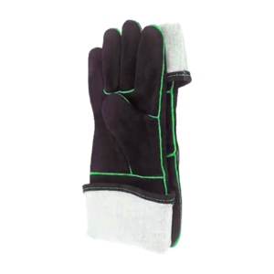 Gants de soudage en cuir de vachette pleine fleur, résistants à la chaleur, protection contre les étincelles et des brûlures, gants de sécurité pour la lutte contre les incendies - Product Image 3
