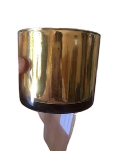 Candelabro votivo nórdico personalizado en vidrio dorado Mercurio, hormigón y tarros de Navidad rosa, candelabros al por mayor - Product Image 2