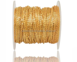 Chaîne de bijoux en laiton plaqué or, longue, de 1 pied, les meilleures trouvailles et composants de bijoux, le meilleur cadeau pour le Nouvel An - Product Image 1