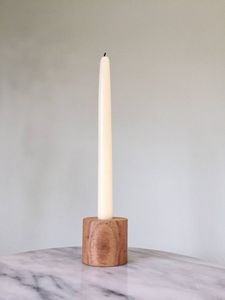 Porte-bougie en bois fait main, décoration d'intérieur rustique, centre de table pour salon, chambre à coucher, table à manger - Product Image 3