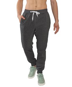 Pantalon de jogging décontracté en maille gris foncé uni pour homme, taille élastique avec cordon de serrage, poches latérales, respirant pour l'automne - Product Image 2