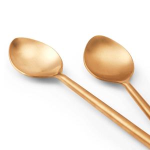 Cuchara de Bar de Cobre Puro de Venta Caliente con Diseño Grabado, Agitador de Bebidas y Medidor de Cócteles - Product Image 1