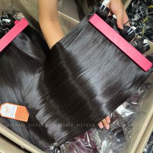 Extensiones de cabello humano vietnamita recto de hueso de donantes vírgenes crudos grado 12A para mujeres hacer peluca - Product Image 3