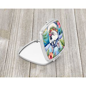 Husky siberiano Luau compacto espejo de maquillaje de viaje portátil plegable de mano regalo decorativo para mujeres y niñas tamaño de bolsillo - Product Image 2