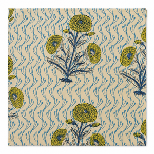 Tela Floral 100% Algodón con Estampado a Mano para Ropa de Cama, Fundas de Edredón y Diseños Personalizados - Product Image 4