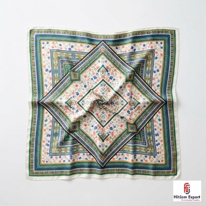 Custom Printed Short <b>Scarf</b> Fabric High Quality OEM ODM White Label Textile Manufacturer Fashion Accessories Export Supplier - Product Image 1