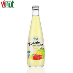 Agua de coco Mango 330ml Bebida de agua de coco 24 botellas por cartón botella de plástico OEM ODM Etiqueta privada Muestra gratis - Product Image 1