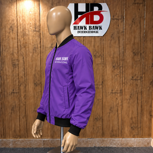 เสื้อแจ็คเก็ตบอมเบอร์ผู้ชาย สีตามสั่ง น้ำหนักเบา สวมใส่สบาย ผ้ากันลม ตัวเลือกซิปด้านหน้า - Product Image 3