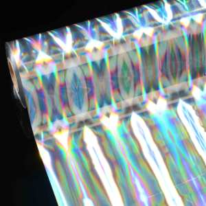 SHENGSHENG Holographic Matt Gold and Silver <strong>Foil</strong> New Trend Stamping <strong>Foil</strong> for Fabrics - Product Image 2