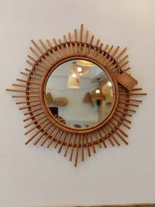 Espejo de Pared de Ratán Hecho a Mano para Decoración Boho del Hogar, Proyectos de Diseño de Interiores, Hoteles y Colecciones Personalizadas al por Menor, Vietnam - Product Image 6