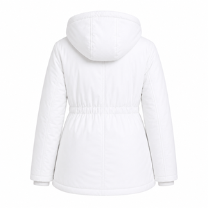 Chaqueta de Invierno para Maternidad, Blanca, de Alta Calidad, Impermeable y Cálida, con Panel Frontal para Portabebés, para Mujer - Product Image 4