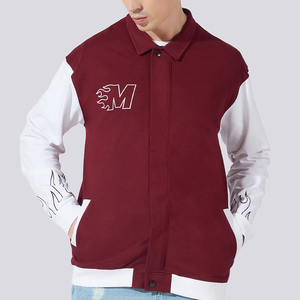 Eco Friendly Custom Varsity <b>Jacket</b> Sustainable Organic Cotton <b>Men</b> Plain Vintage Unisex High Quality Collage Baseball <b>Jacket</b> - Product Image 2