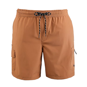 Men's <b>Camouflage</b> <b>Cargo</b> Shorts, Casual Knee-Length Shorts with Elastic Waist, Adjustable Drawstring and Multiple Pockets - Product Image 1