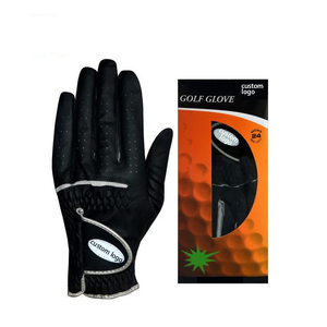 Gant de golf en cuir véritable pour droitier, antidérapant, respirant, évacuant l'humidité, à doigts entiers, avec sangle de poignet réglable - Product Image 4