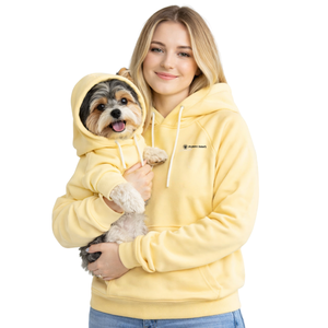 Sudadera con Capucha para Perros y Dueños, Conjunto a Juego, Sudadera Cómoda y Elegante para Mascotas y Humanos, Color Crema - Product Image 1