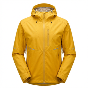 Top <b>Men</b> Waterproof Hooded Windbreaker <b>Jacket</b> Multi Panel Outdoor Hiking <b>Rain</b> <b>Jacket</b> <b>Lightweight</b> Zipper <b>Rain</b> <b>Jacket</b> For <b>Men</b> - Product Image 1