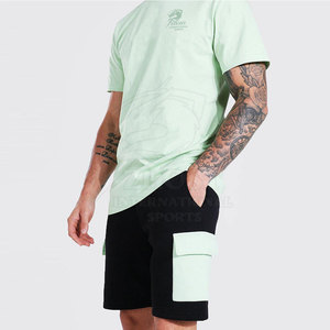 Ensemble assorti pour hommes, vêtements décontractés de qualité supérieure, deux pièces, avec chemise et short assortis, pour les voyages d'été, les vacances et les loisirs - Product Image 6