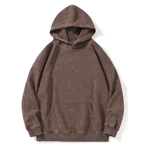 Sweat-shirt vintage streetwear personnalisé avec logo, pour homme, en molleton épais délavé à l'acide, avec fermeture éclair, haute qualité, vente en gros - Product Image 5