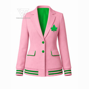 Alfa Personalizado |   Kapa |   Chaqueta Universitaria Elegante Bordada de la Hermandad Alpha AKA, Ropa de Hermandad, Artículos Griegos - Product Image 1