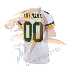Camiseta de Fútbol Americano Personalizada con Sublimación, Mangas Cortas, Secado Rápido, Antibacteriana - Product Image 3