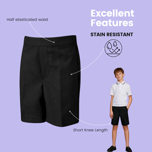 Shorts pour garçons à taille élastique, décontractés, respirants, légers, confortables, shorts de tous les jours pour enfants - Product Image 4