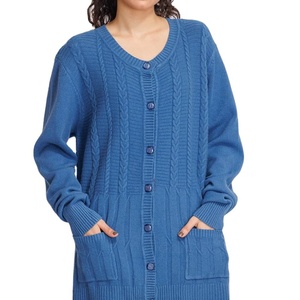 Ladies High Quality Knitted <b>Cardigan</b> <b>Sweaters</b> for Adults Casual Solid Color Hand Knitted Women Cotton <b>Cardigan</b> <b>Sweaters</b> Regular - Product Image 4