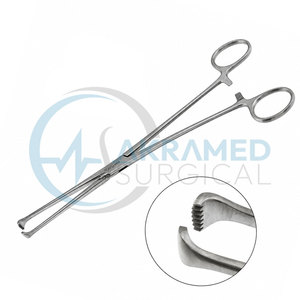 Lot de 5 pinces à tissus Allis 5x6 dents en acier inoxydable, pinces chirurgicales certifiées CE, réutilisables, kit de chirurgie générale - Product Image 2