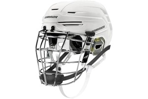 Casco de Lacrosse Blanco, Protección Facial Completa con Jaula Metálica, Equipo Deportivo para Adultos - Product Image 3