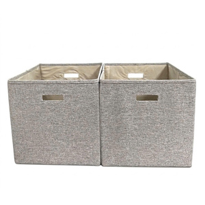 MA54 Large Capacity Foldable Fabric Storage Cube <b>Bin</b> with Handles Polyester Closet Organizer Box for Toys Clothes Home Office - Product Image 1