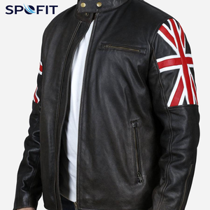 Chaqueta de Cuero para Hombre con Logotipo de Marca Moderna, Cuello Alto, Color Liso, Casual, Invierno, Impermeable, Transpirable, Nueva, Confiable - Product Image 4