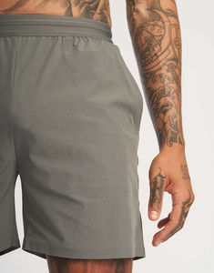 New Arrival <b>Men's</b> Polyester Casual Sweat <b>Shorts</b> with Pockets Breathable Waterproof Quick Dry Solid Mesh Gym Sports <b>Runner</b> <b>Shorts</b> - Product Image 5