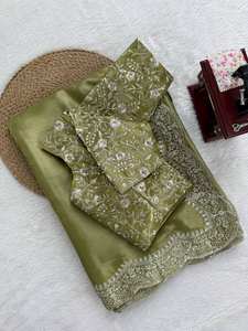 Lehenga Saree de Georgette de Primera Calidad, Listo para Usar, Tradicional para Bodas, Diwali, Verano, Invierno, Otoño, Elegante, Étnico, de Alta Gama - Product Image 5