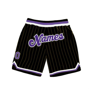 Shorts de basket-ball rayés personnalisés pour hommes, impression par sublimation, élastiques, respirants, séchage rapide, en mesh, shorts masculinos de basket-ball - Product Image 5