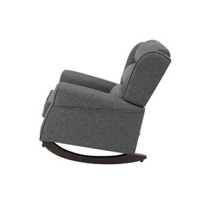 Fauteuil à bascule en tissu Fabien Gray pour salon - Product Image 3