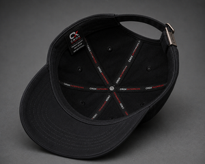 Black Embroidered Logo Baseball <b>Cap</b> Adjustable Curved Brim Casual Teamwear Promotional <b>Hat</b> - Product Image 5