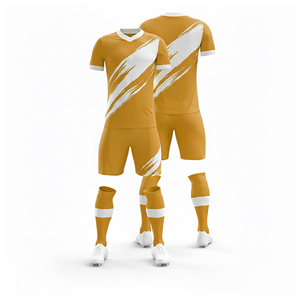 Uniforme de football personnalisé par sublimation avec nom sur mesure |   Tailles pour hommes, femmes et jeunes |   Vêtements de sport légers et à séchage rapide - Product Image 4