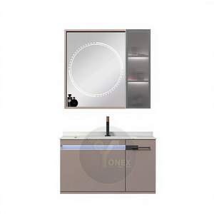 Muebles de Baño con Espejo de Alta Calidad, Perfil Delgado, Estantes Ajustables y Compartimentos Ocultos - Product Image 1