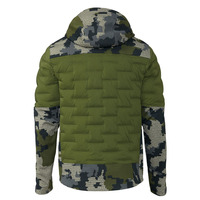 Veste technique softshell matelassée unisexe imperméable ignifuge camouflage numérique pour la chasse en automne