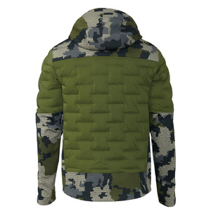 Unisex Outdoor <b>Waterproof</b> Flame-Retardant Digital <b>Camo</b> Hybrid Insulated <b>Jacket</b> Technical Softshell Puffer Hunting Coat Autumn - Product Image 2