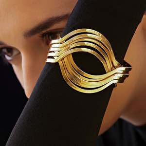 PRAO Bracelet jonc plaqué or anti-ternissement Bracelets de haute qualité - Product Image 5