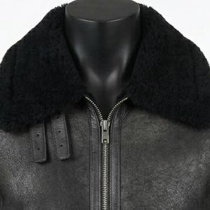New Arrival High Quality <b>Thin</b> Fashion Design Leather <b>Jacket</b> with Front Custom Logo Embroidery Waterproof & Breathable for <b>Men</b> - Product Image 6